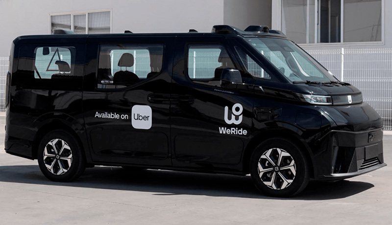 The WeRide GXR autonomous vehicle, available on Uber